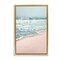 Stupell Industries California Summer Waves Framed Floater Canvas Wall Art Design by Nataly White